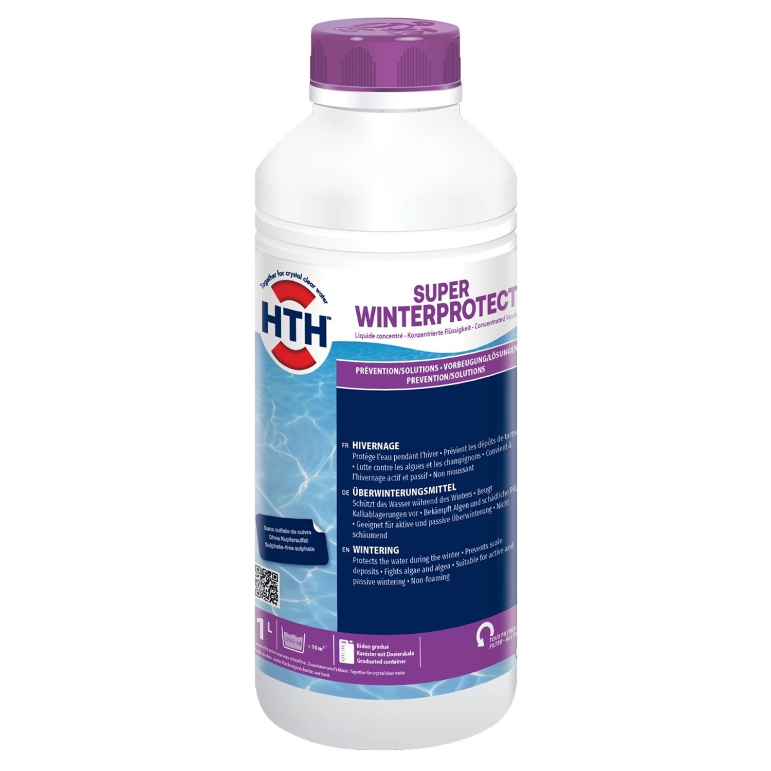 HTH Super Winterprotect 1 Liter Wintermittel Algezid Präventiv Schaumfrei P günstig online kaufen