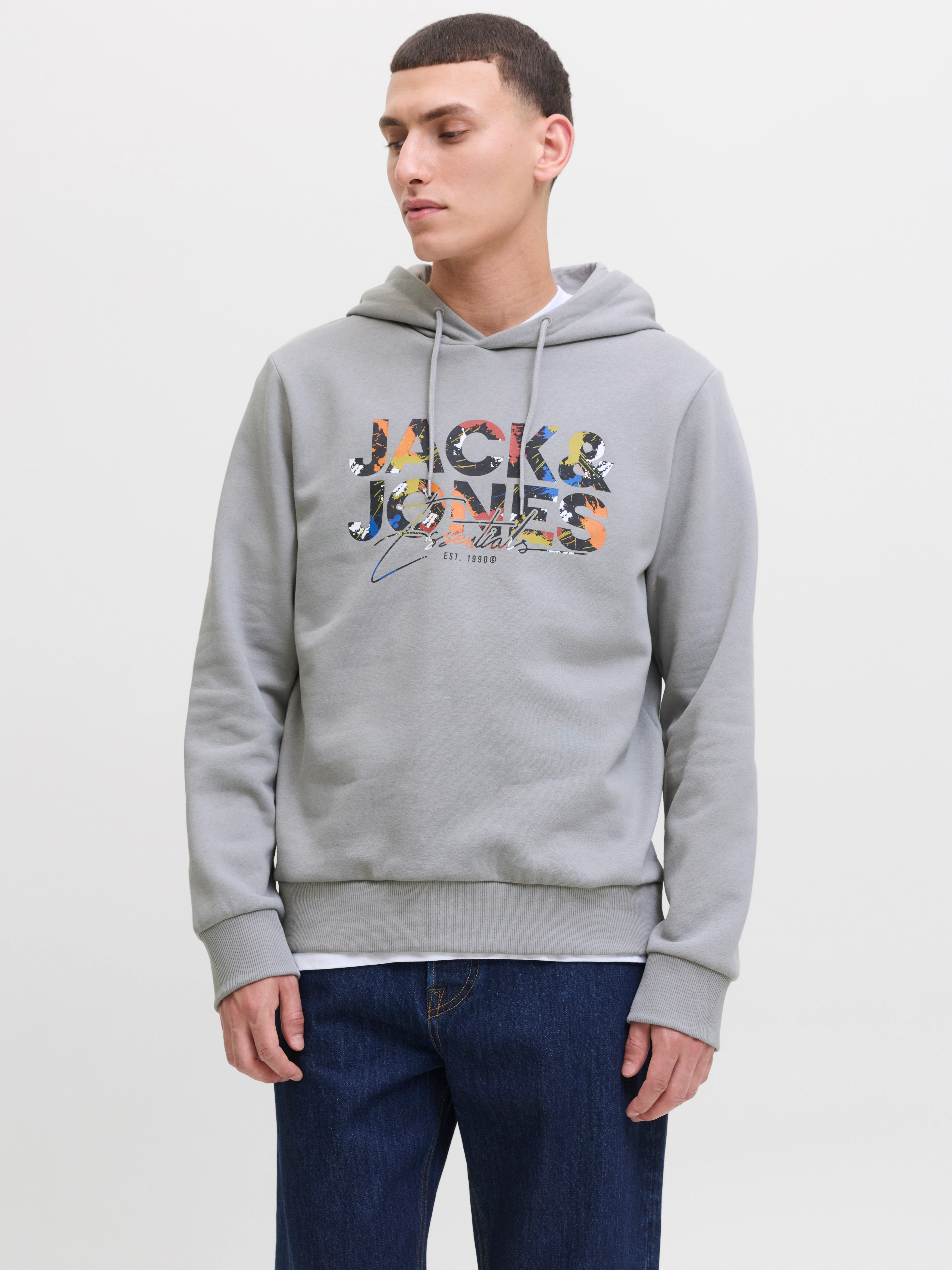 Jack & Jones Kapuzensweatshirt "JJGEPLAS SWEAT HOOD" günstig online kaufen