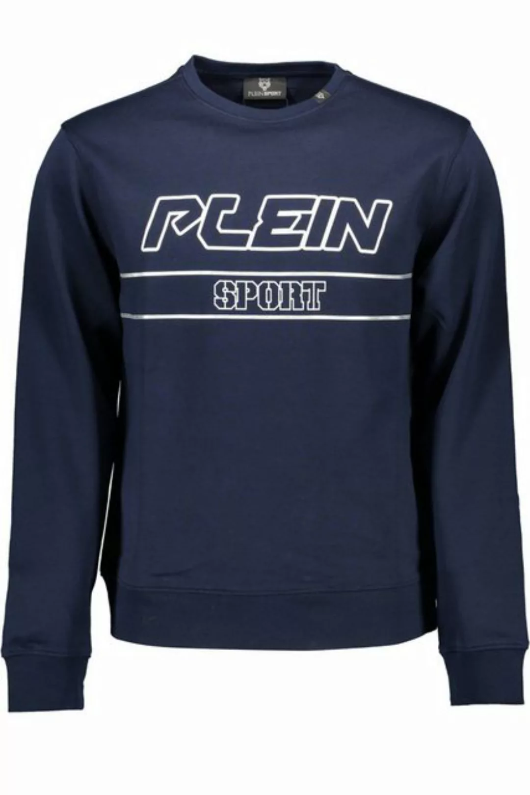 PLEIN SPORT Sweatshirt Herren Langarm-Sweatshirt Blau - Kontrastdetails & günstig online kaufen