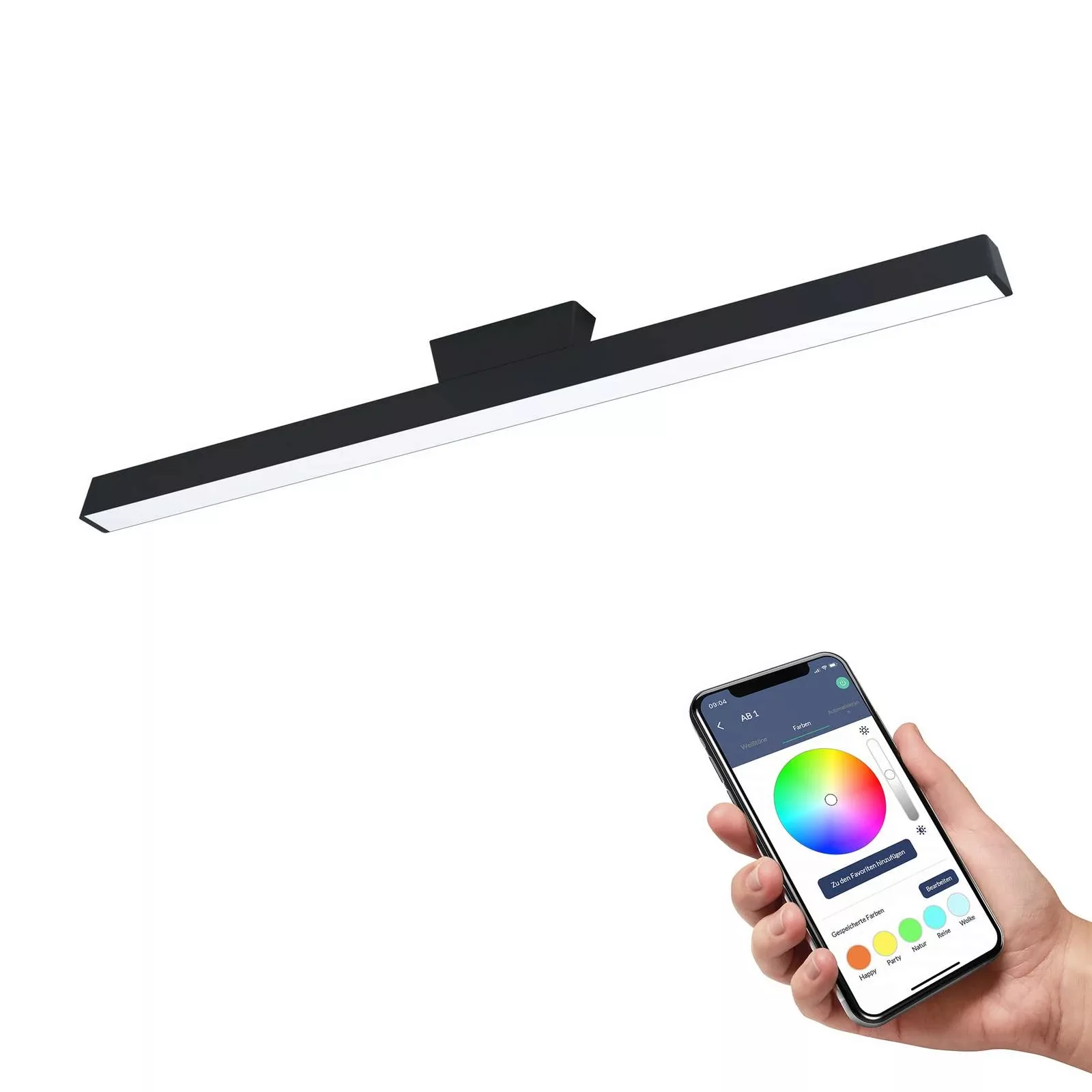 EGLO connect Simolaris-Z LED-Deckenleuchte, 122cm günstig online kaufen