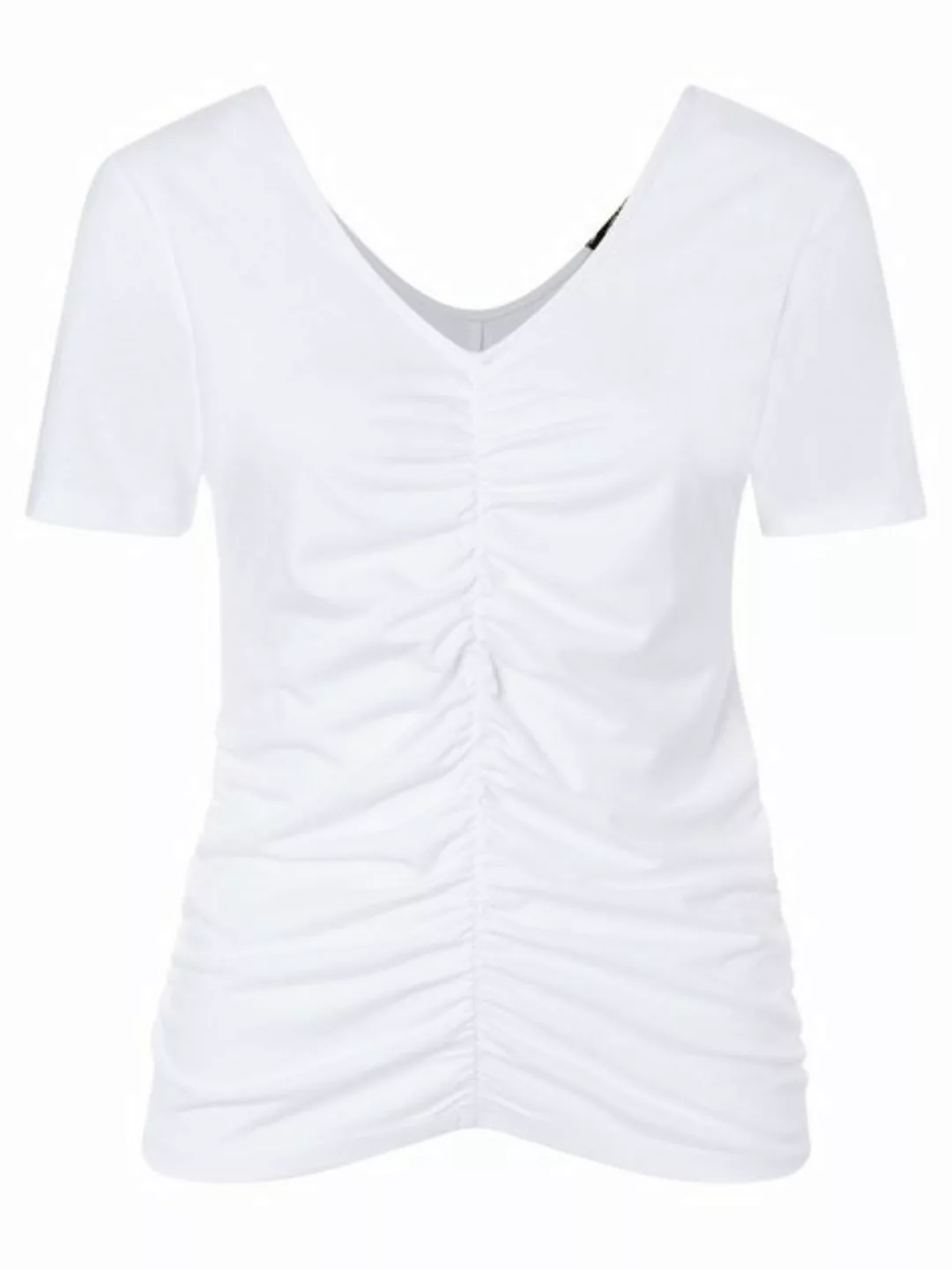 T-Shirt mit Raffung, weiß, Sommer-Kollektion günstig online kaufen