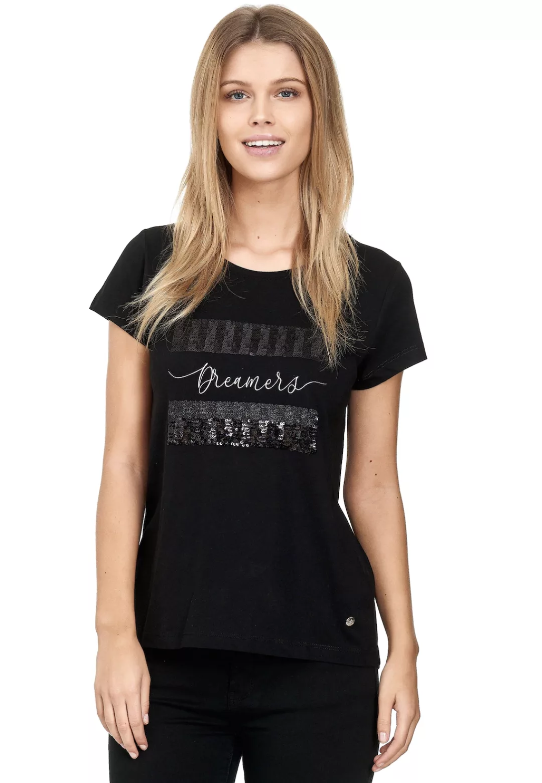 Decay T-Shirt, mit Pailletten-Detail günstig online kaufen