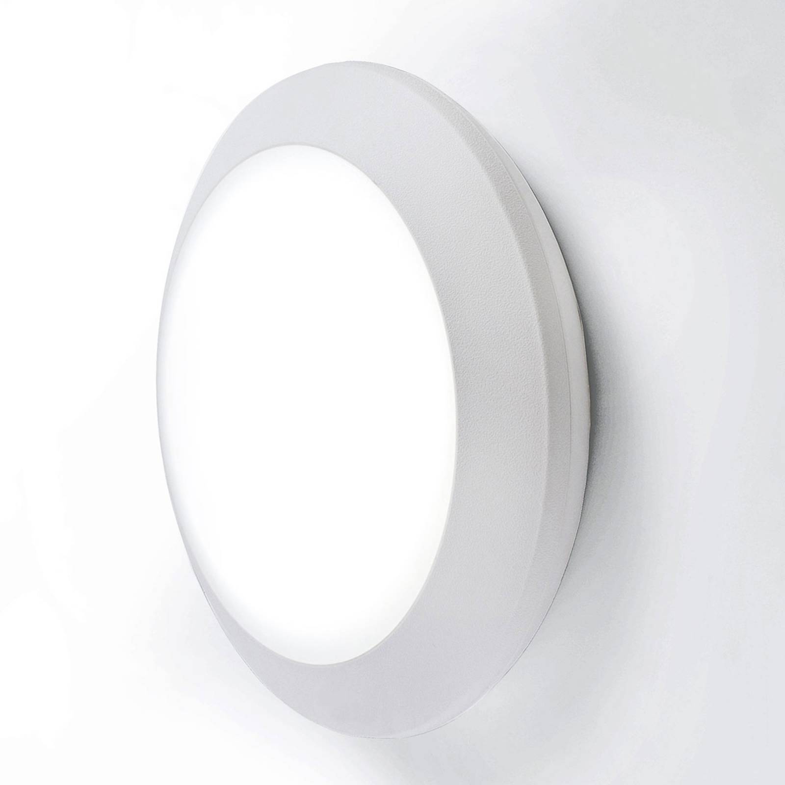 LED-Außenwandleuchte Berta Ø 27,5cm weiß 11W CCT günstig online kaufen