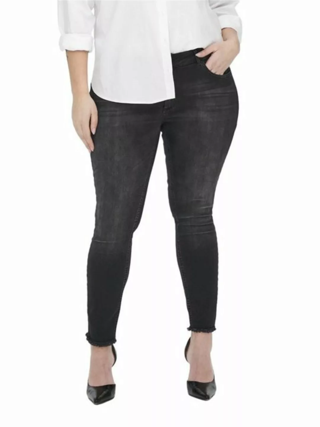 Carmakoma by Only Damen Jeans CARWILLY REG SKINNY ANK JEANS - Skinny Fit - günstig online kaufen