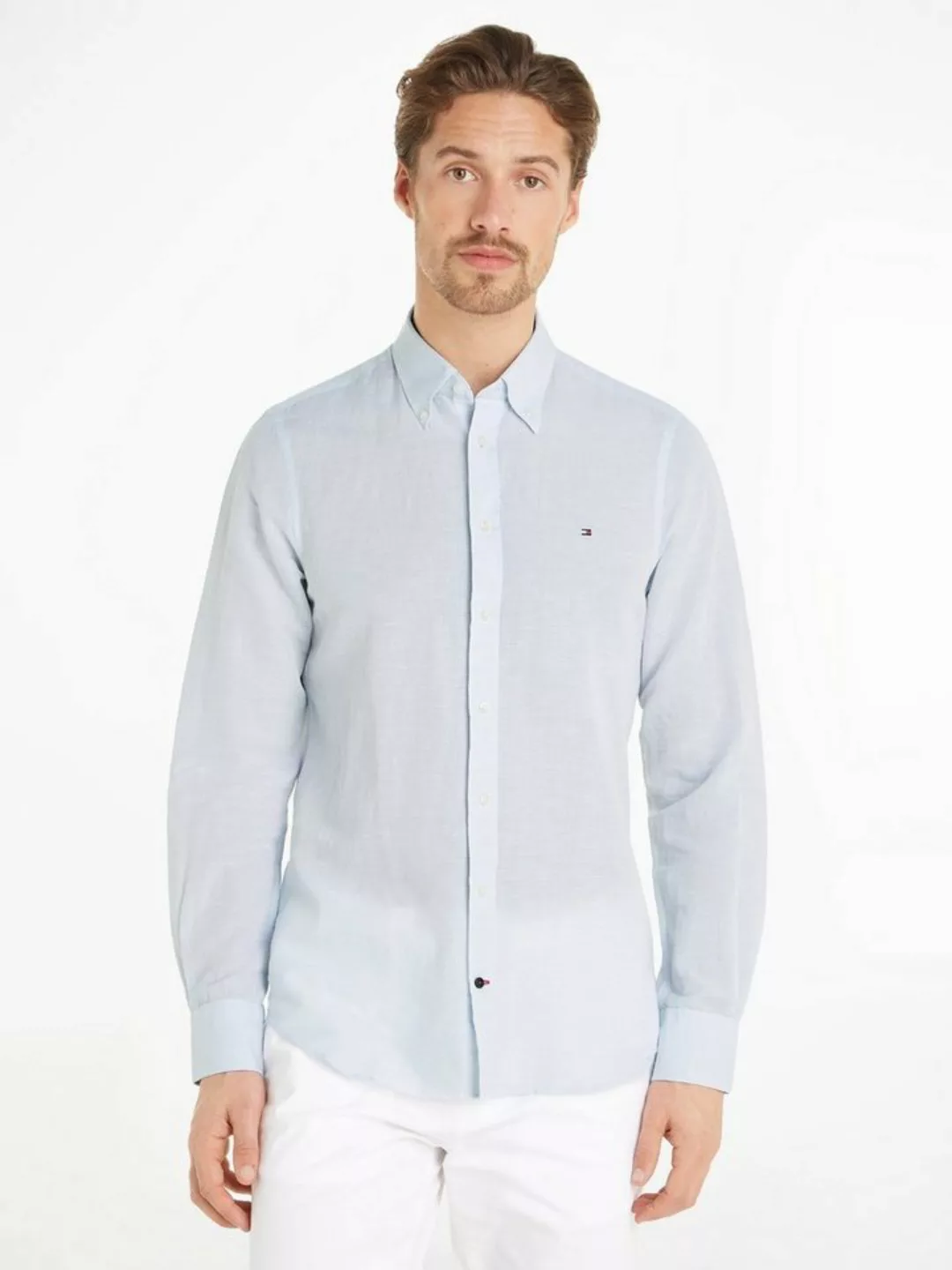 Tommy Hilfiger Langarmhemd CL W-CO LINEN SOLID SF SHIRT günstig online kaufen