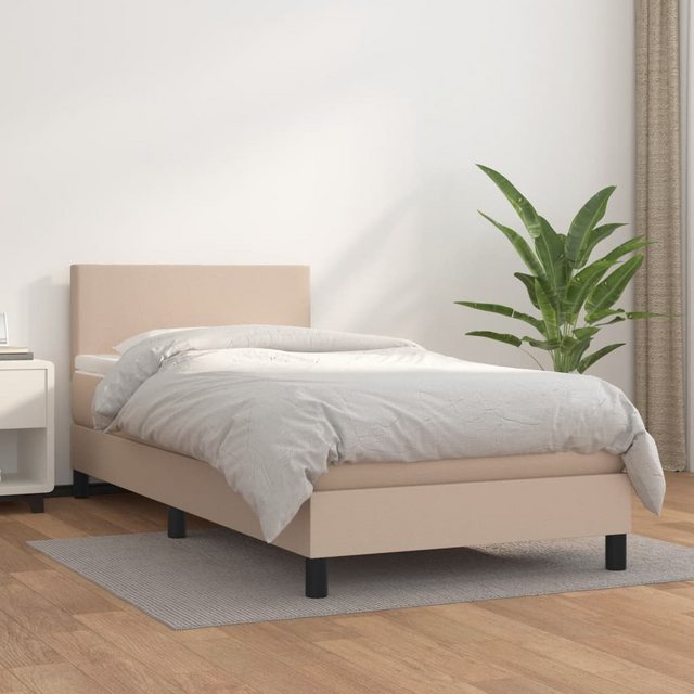 vidaXL Boxspringbett Bett Boxspringbett mit Matratze Kunstleder (100x 200 c günstig online kaufen