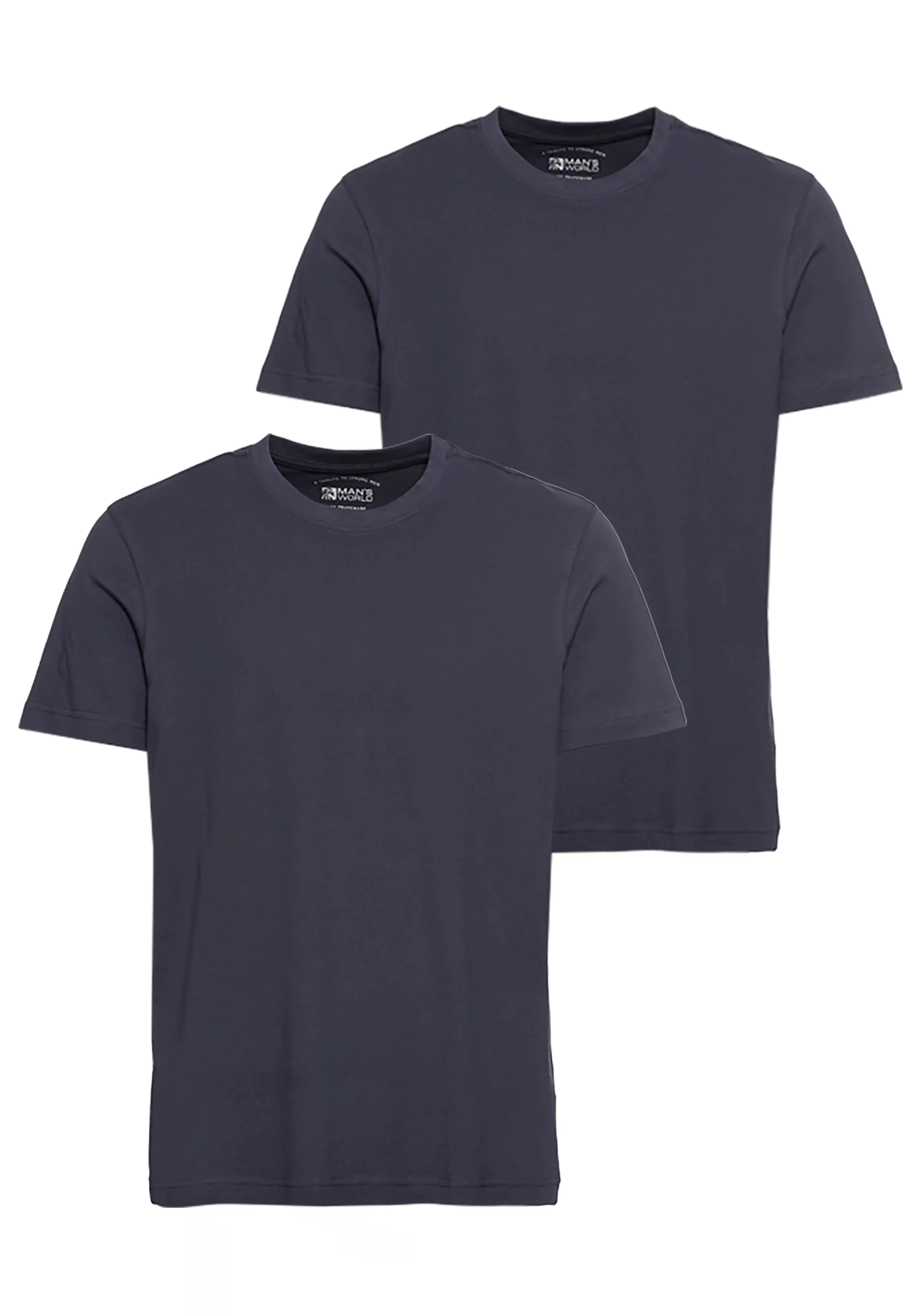 Mans World T-Shirt, (Packung, 3 tlg., 3er-Pack), perfekt als Unterzieh- T-s günstig online kaufen