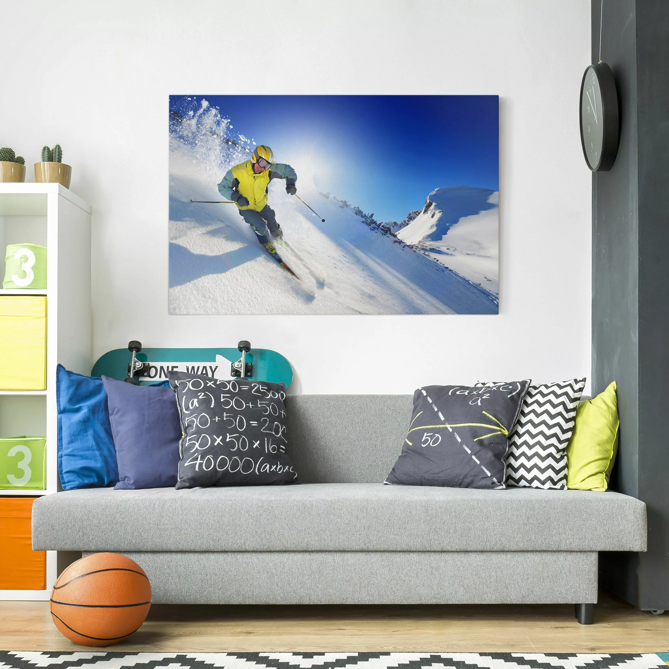 Leinwandbild Sport - Querformat Apres Ski günstig online kaufen