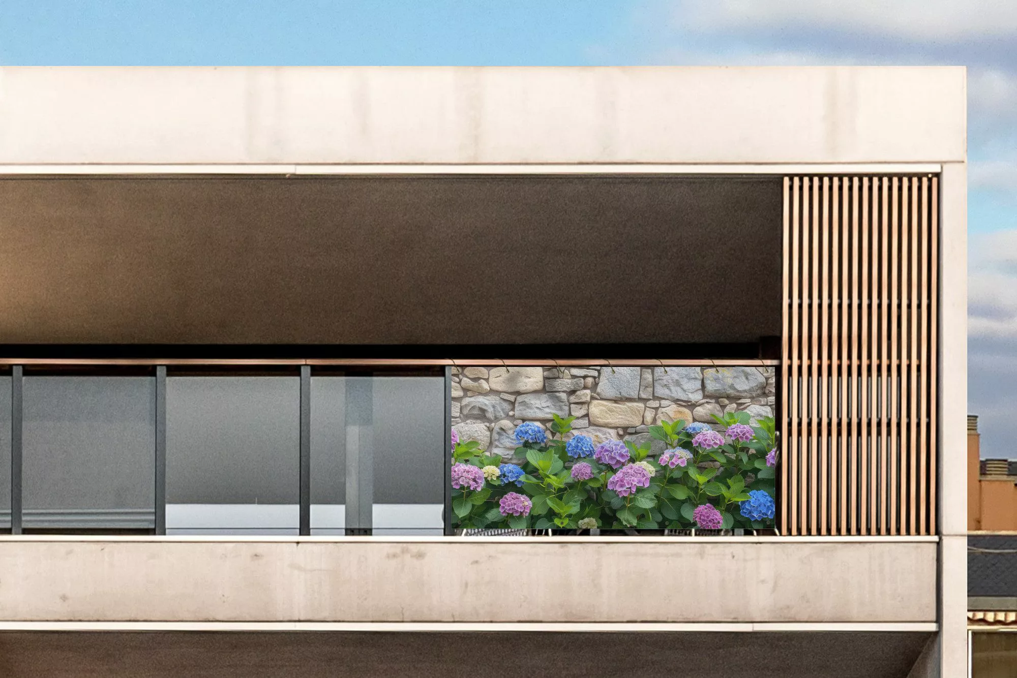 MuchoWow Balkonsichtschutz Hortensie - Blumen - günstig online kaufen