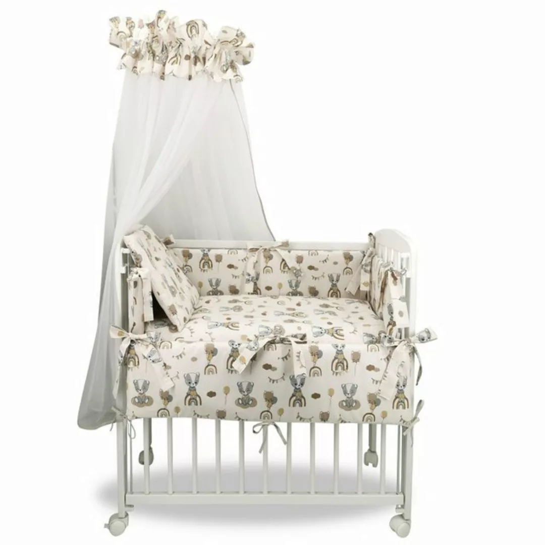 Baby-Delux Beistellbett Babybett Bärchen Beige, 10-tlg., Stillbett 90x40 we günstig online kaufen