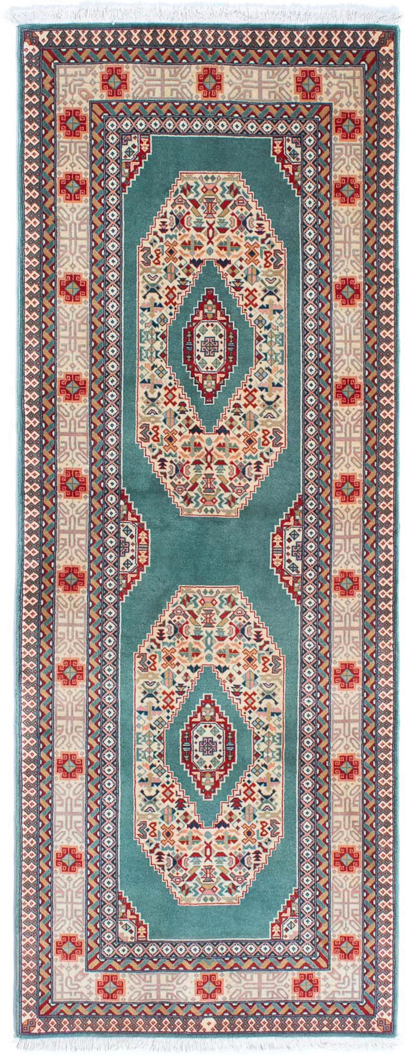 morgenland Orientteppich »Perser - Täbriz - Royal - 187 x 70 cm - türkis«, günstig online kaufen