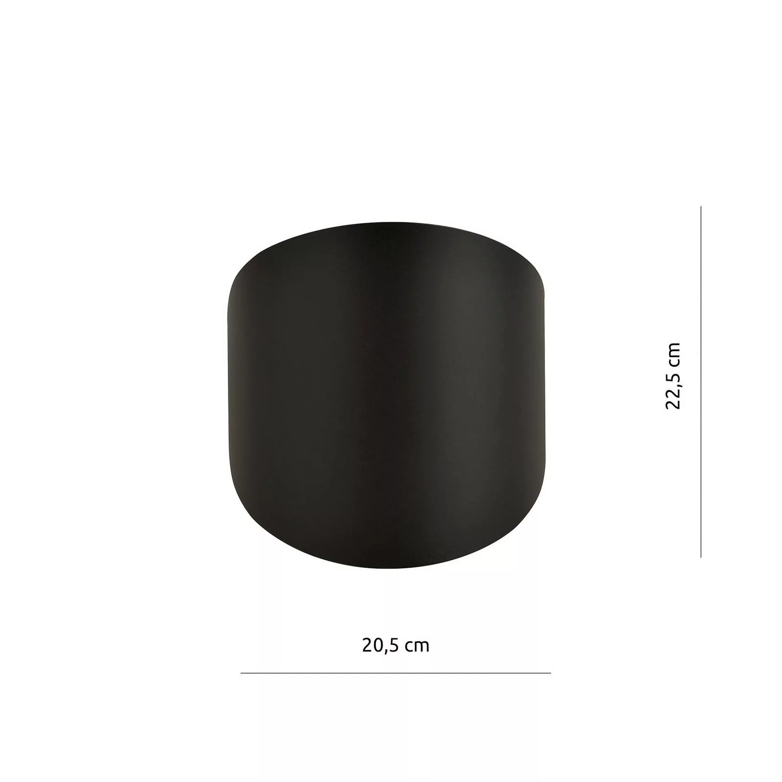 Deckenleuchte Form 3, schwarz, 20,5 x 22,5 cm günstig online kaufen