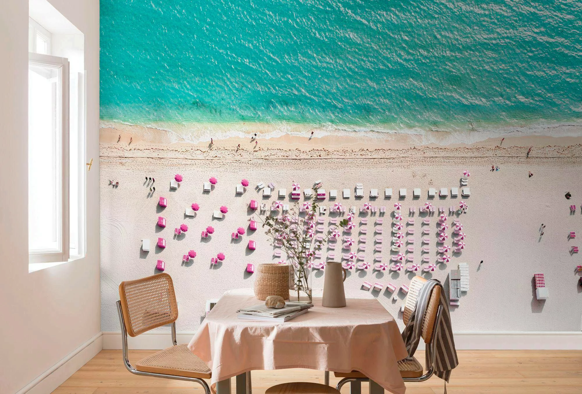 Komar Vliestapete »Pink Umbrella«, 400x250 cm (Breite x Höhe), Vliestapete, günstig online kaufen