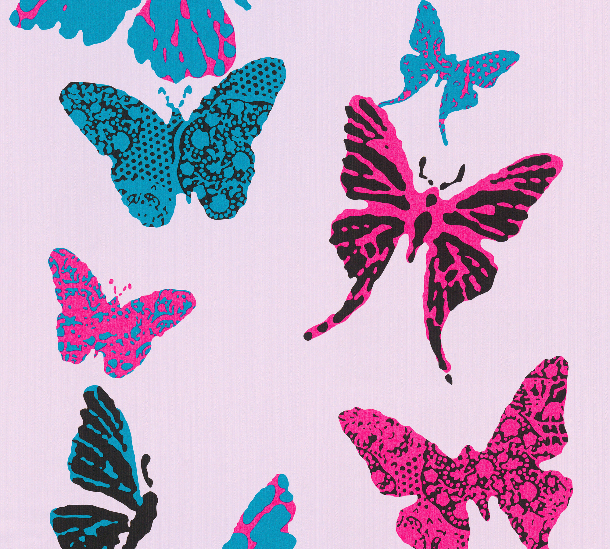 Bricoflor Schmetterling Tapete für Mädchenzimmer Kindertapete in Pink und B günstig online kaufen