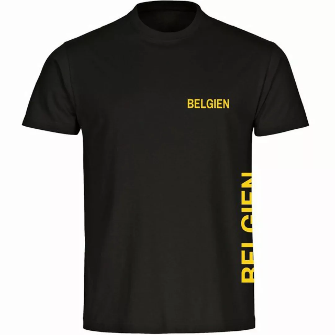 multifanshop T-Shirt Herren Belgien - Brust & Seite - Männer günstig online kaufen
