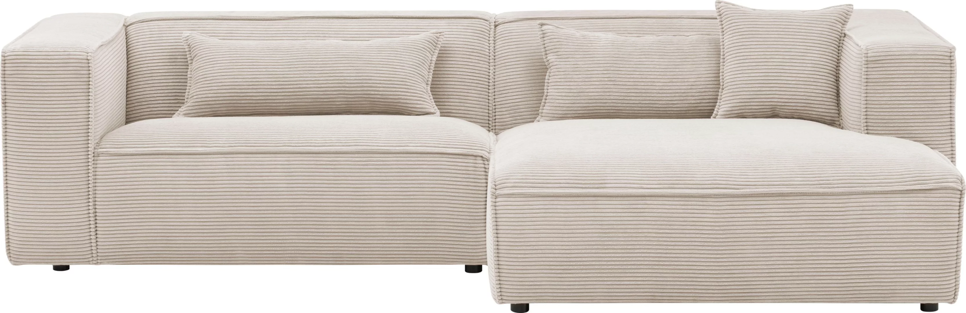 LeGer Home by Lena Gercke Ecksofa »PIARA mit Kedernaht in Cord oder Leineno günstig online kaufen