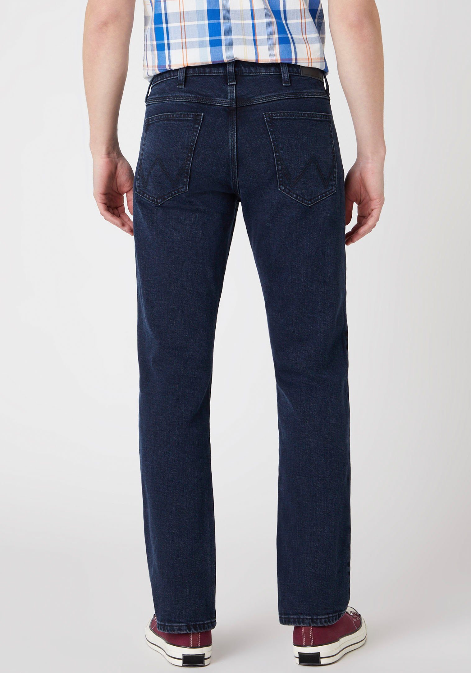 Wrangler Herren Jeans REGULAR - Mid Waist - Regular Fit - Blau Schwarz günstig online kaufen
