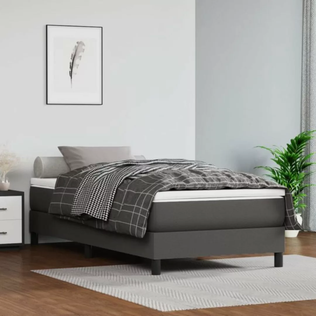 Vidaxl Boxspringbett Mit Matratze Cappuccino-braun 90x200cm Kunstleder günstig online kaufen