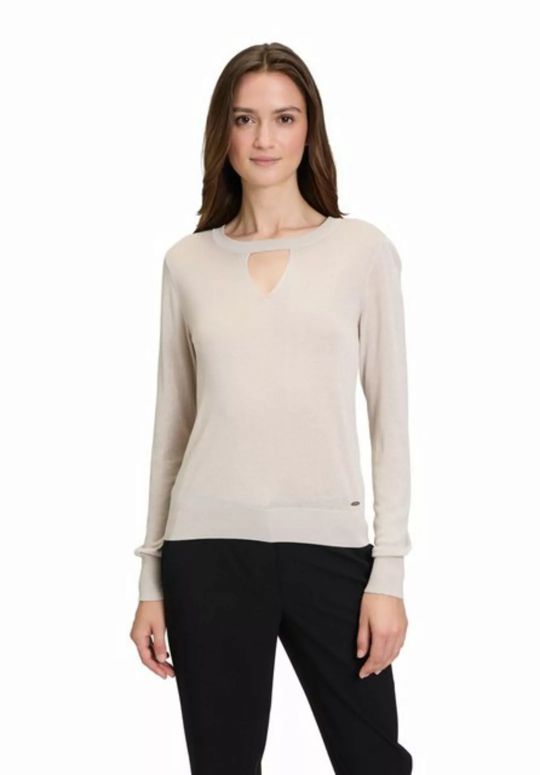 Betty&Co Strickpullover "Betty & Co Strickpullover mit Lurexfaden", Cut-Out günstig online kaufen