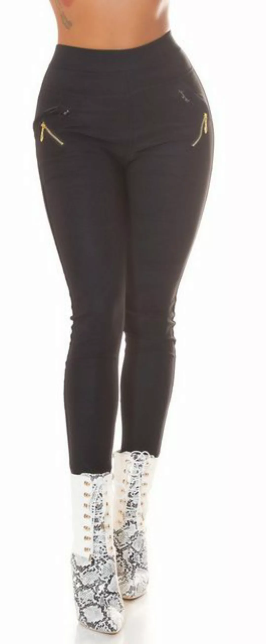 Koucla Highwaist Leggings Skinny Damenhose, Hose figurbetont günstig online kaufen