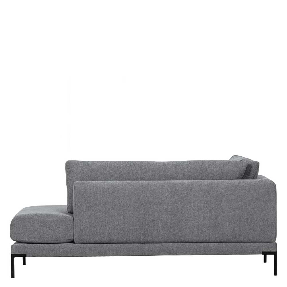 Sofa Couch mit Fußgestell aus Metall in Jeansblau günstig online kaufen