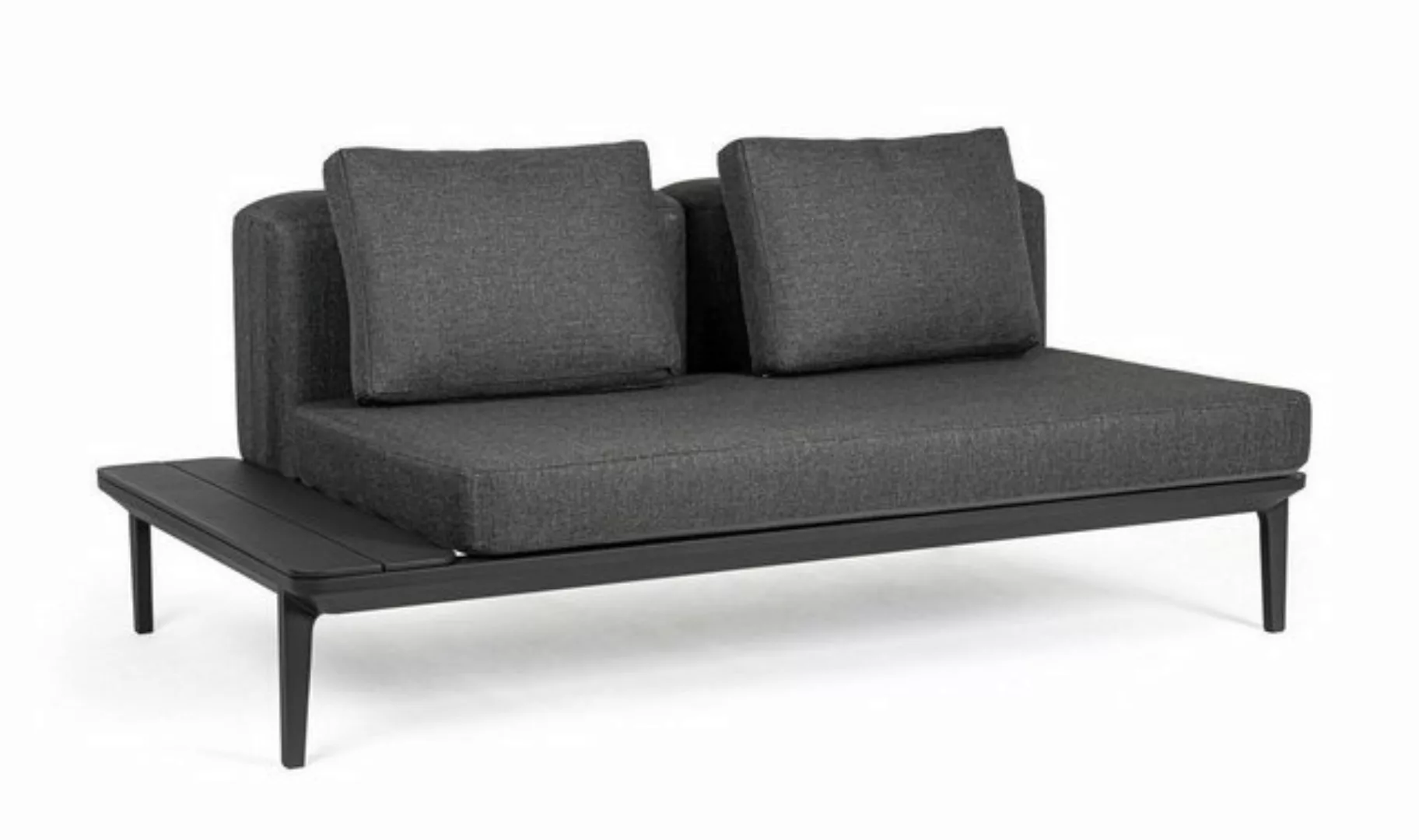 Bizzotto Gartensofa Sofa Matrix aus Aluminium, Anthrazit günstig online kaufen