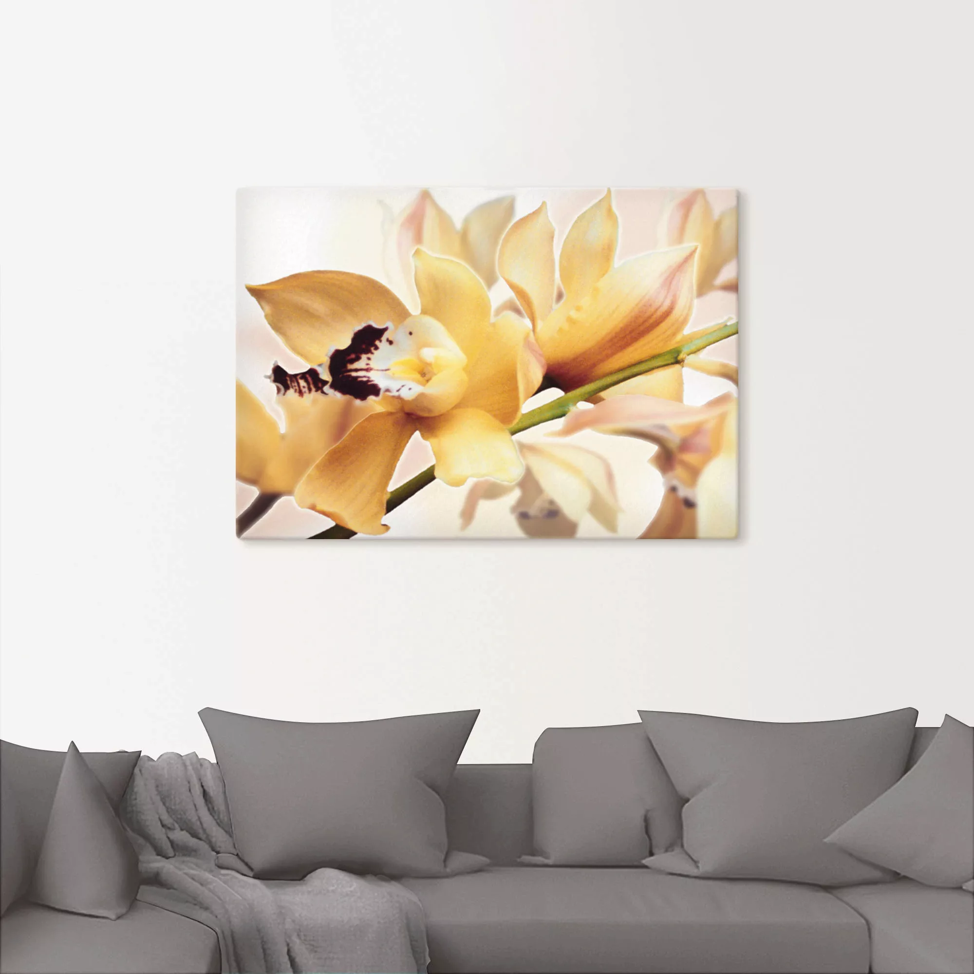 Artland Wandbild "Gelbe Orchidee", Blumenbilder, (1 St.), als Alubild, Outd günstig online kaufen