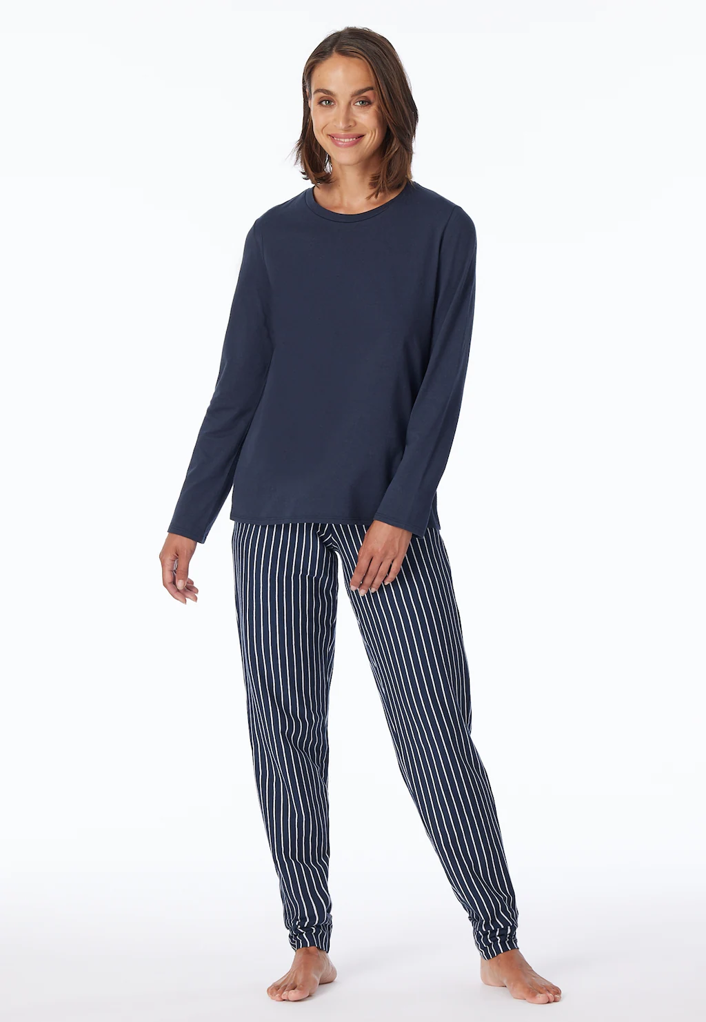 uncover by SCHIESSER Schlafanzug "UNCOVER Nightwear", (2 tlg.), mit Rundhal günstig online kaufen