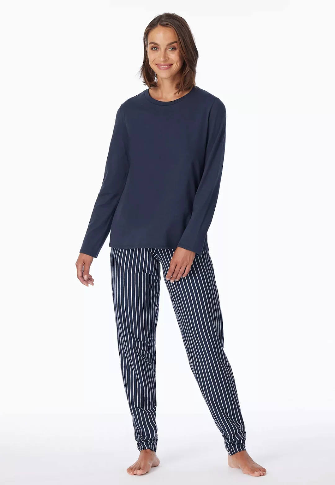 uncover by SCHIESSER Schlafanzug "UNCOVER Nightwear", (2 tlg.), mit Rundhal günstig online kaufen