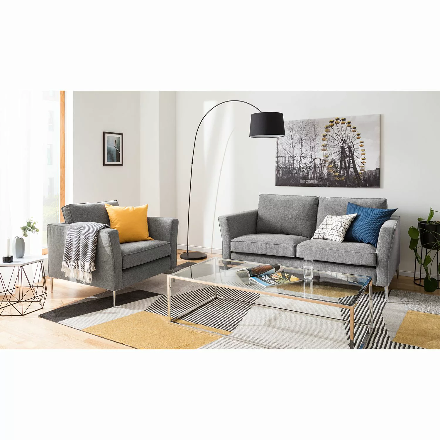 home24 Fredriks Sessel Mirabela Haselnuss Strukturstoff 95x85x92 cm (BxHxT) günstig online kaufen