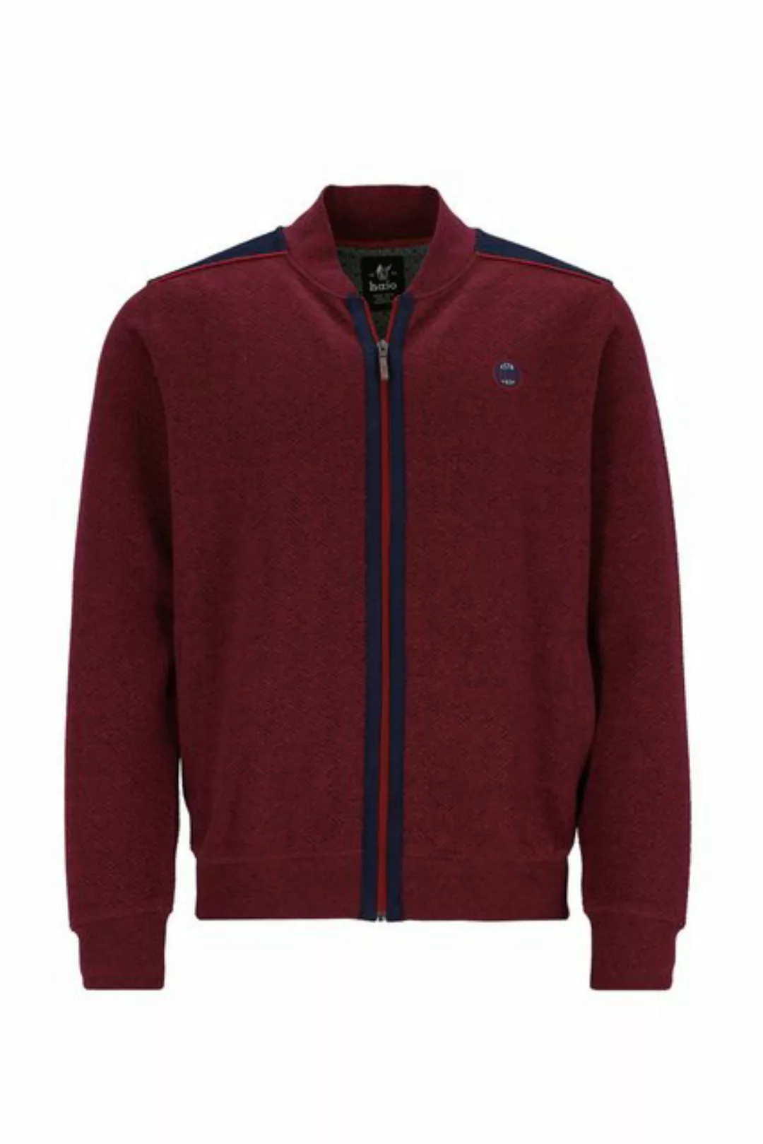 Hajo Sweatjacke H Sweatjacke Stay FreshZick Zack Struktur bordeaux günstig online kaufen