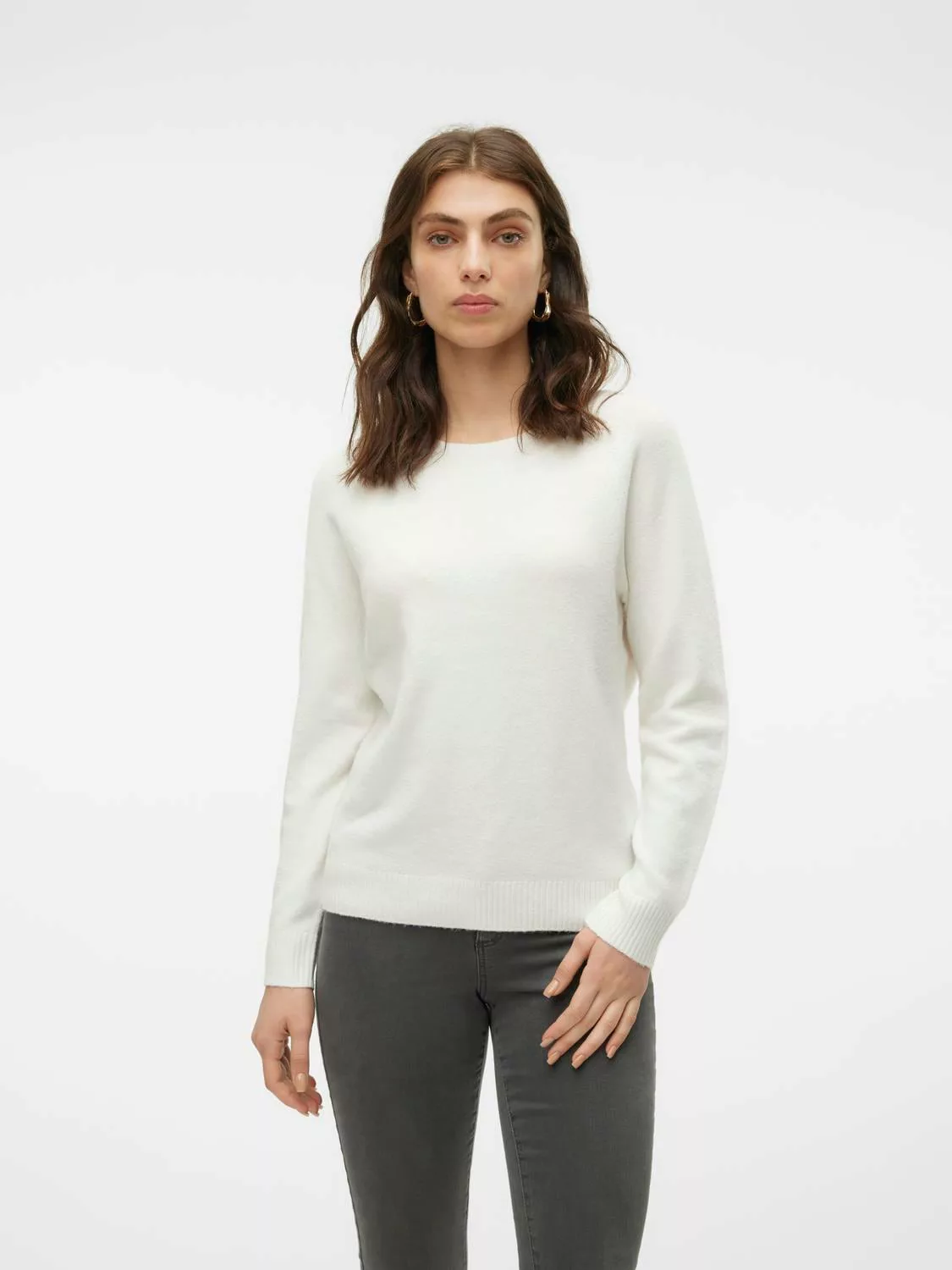 Vero Moda Rundhalspullover VMDOFFY LS O-NECK BLOUSE GA NOOS günstig online kaufen