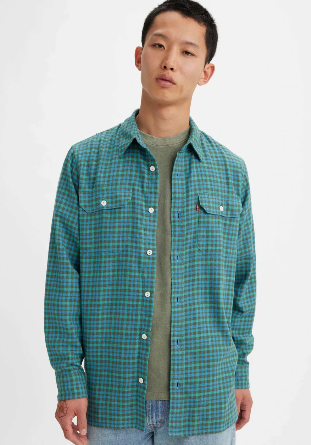 Levi's® Flanellhemd JACKSON WORKER mit durchgehender Knopfleiste günstig online kaufen