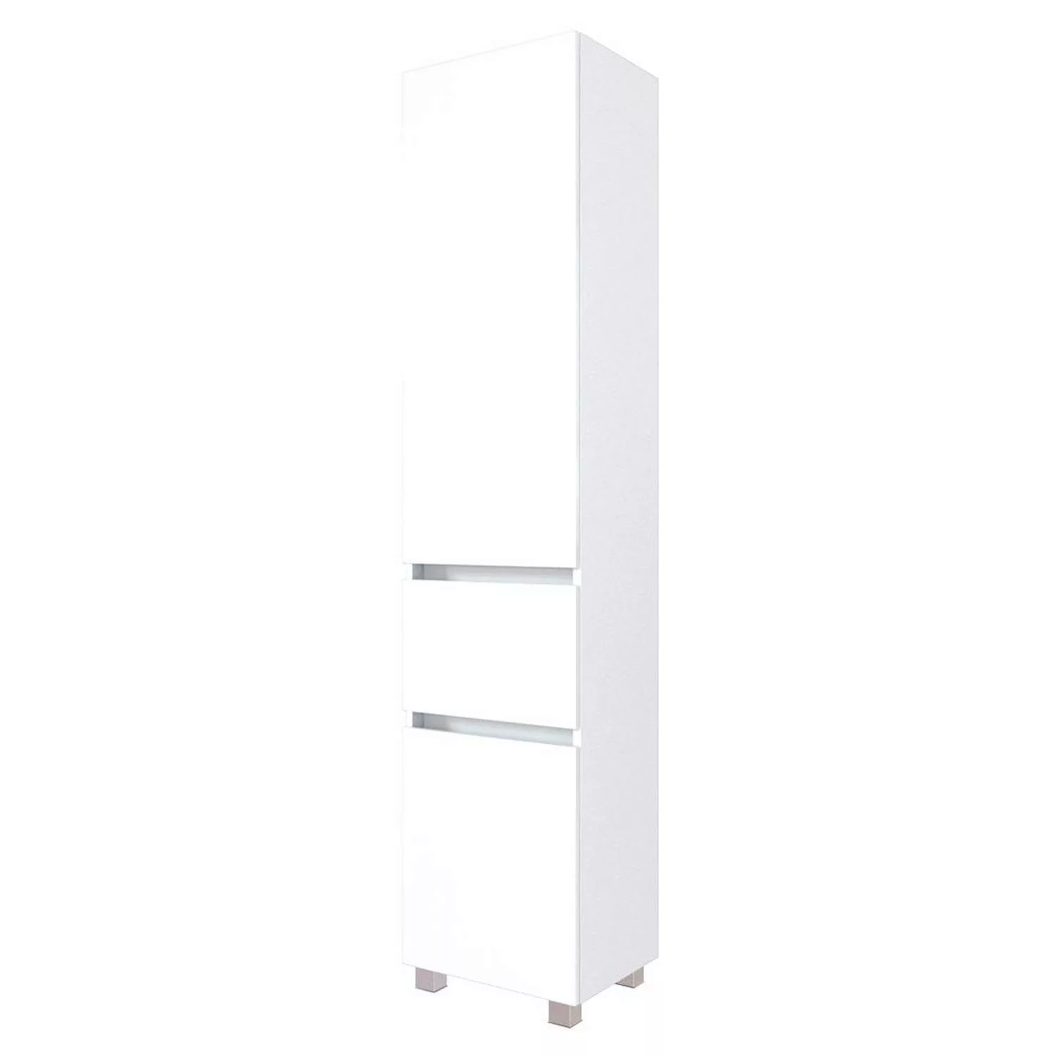 Lomadox Hochschrank ARLON-03 Badezimmer Schrank weiß modern Seitenschrank B günstig online kaufen