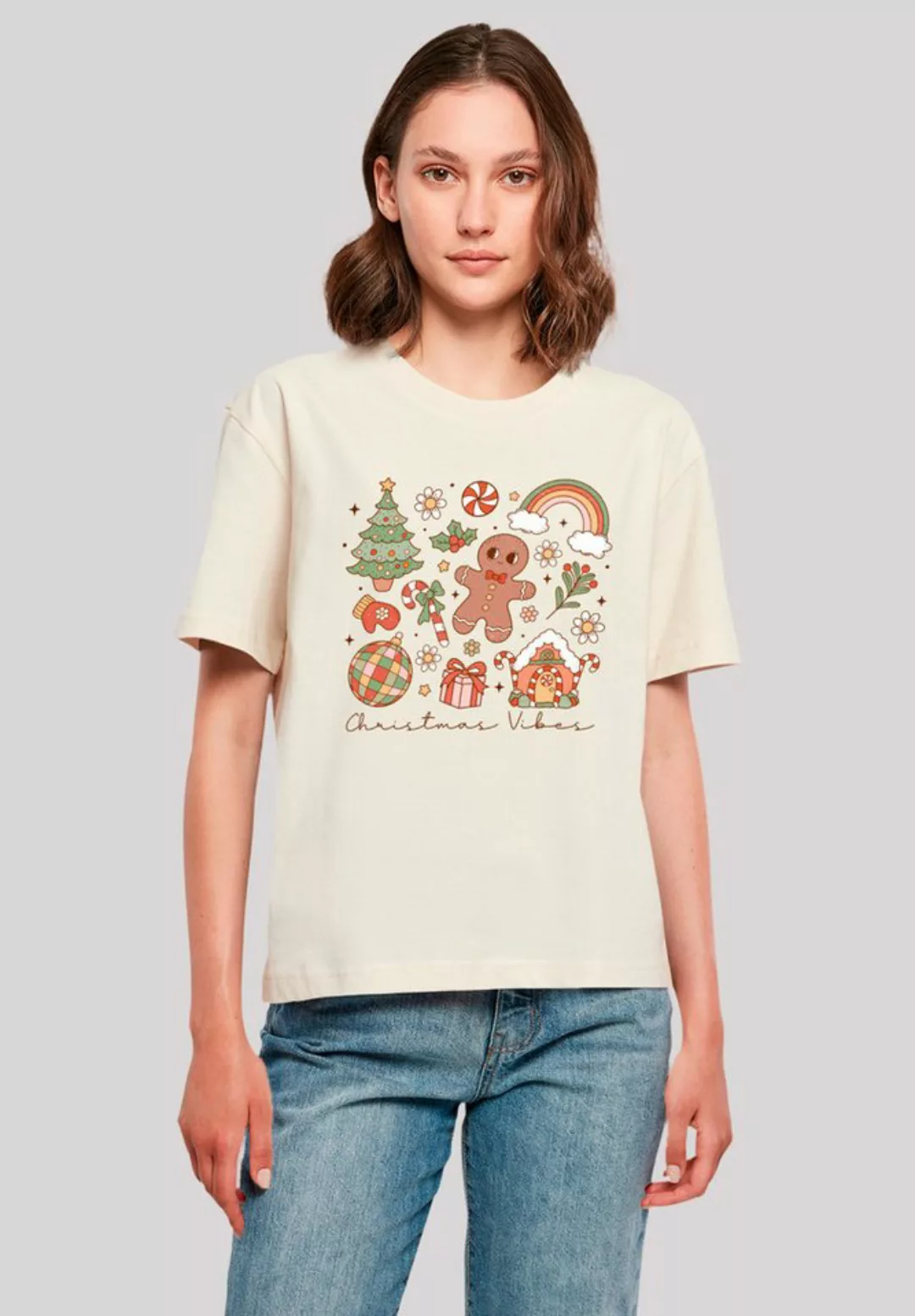 F4NT4STIC T-Shirt Weihnachten Vibes Cozy Cute Winter Premium Qualität, Weih günstig online kaufen