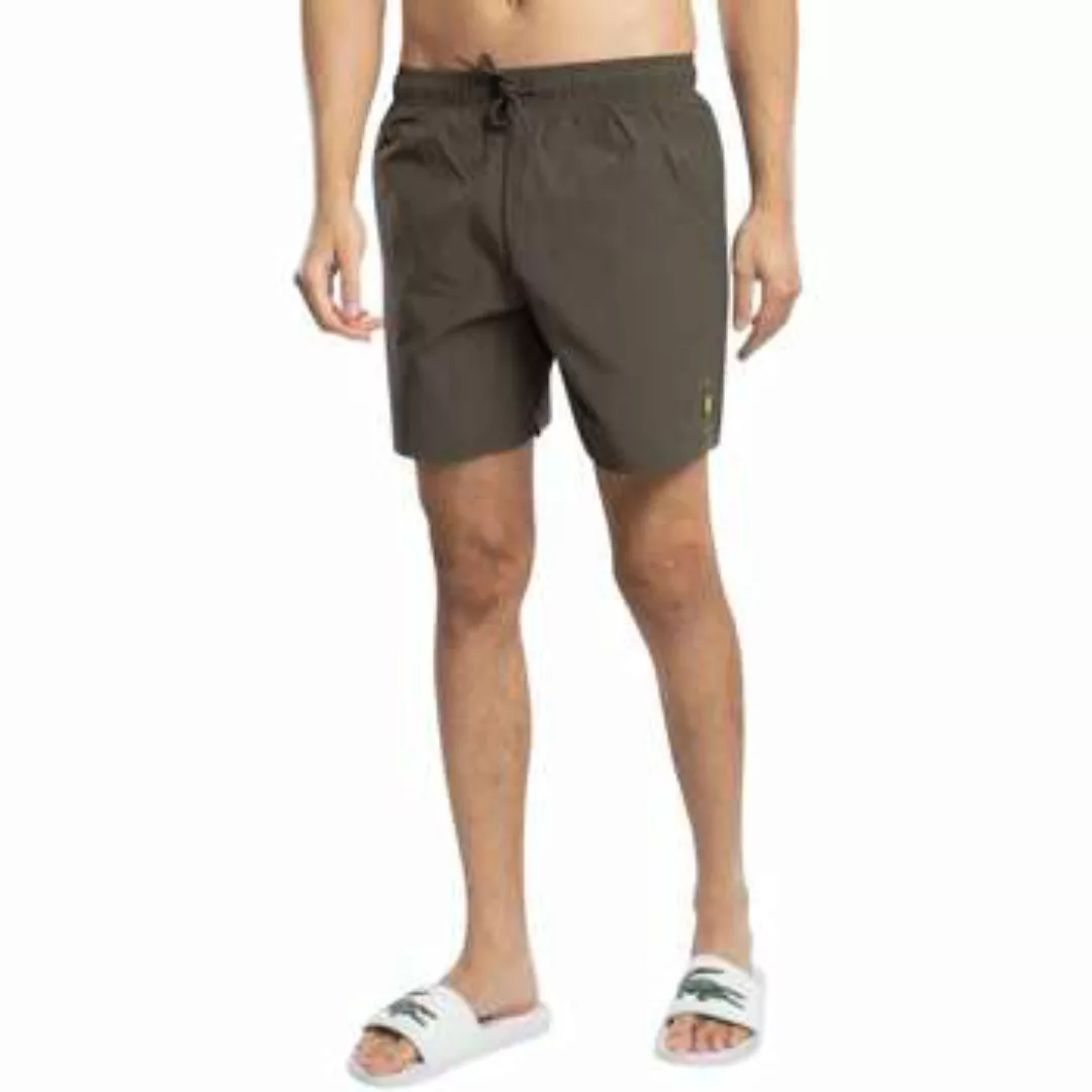 Lyle & Scott Badeshorts Plain Olivgrün - Größe XXL günstig online kaufen