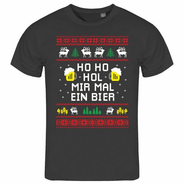 deinshirt Print-Shirt Herren T-Shirt HO HO Hol mir mal ein Bier Funshirt mi günstig online kaufen