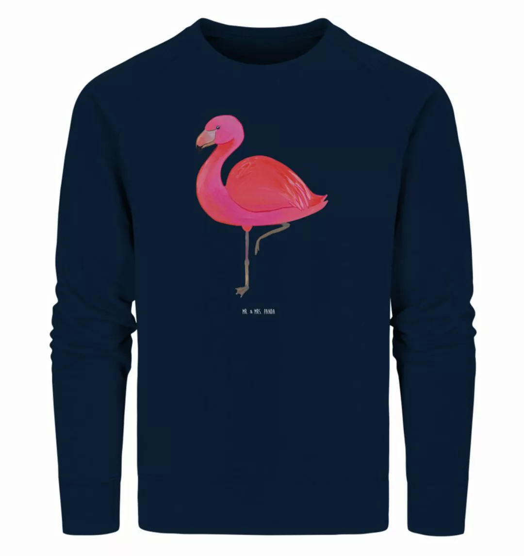 Mr. & Mrs. Panda Longpullover Größe M Flamingo Classic - French Navy - Gesc günstig online kaufen