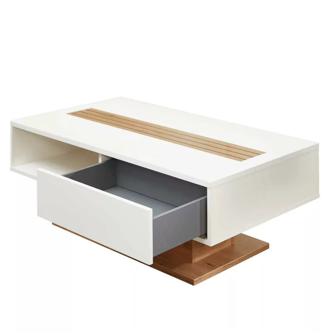 Sofa Tisch modern mit einer Schublade 120 cm breit - 65 cm tief günstig online kaufen