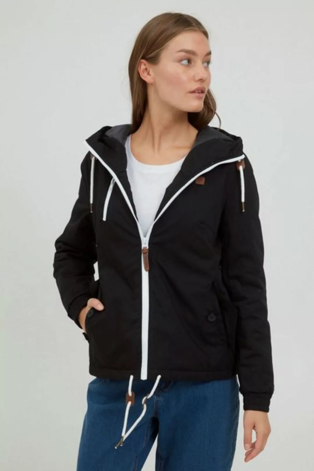 OXMO Kurzjacke OXTilda Kurzjacke mit Kapuze günstig online kaufen