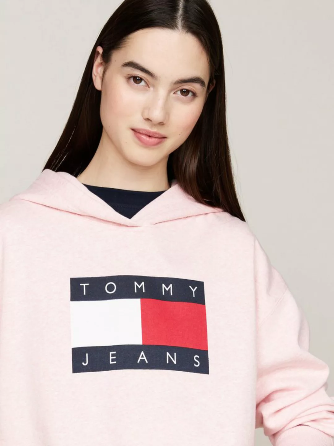 Tommy Jeans Kapuzensweatshirt mit großem Logo günstig online kaufen