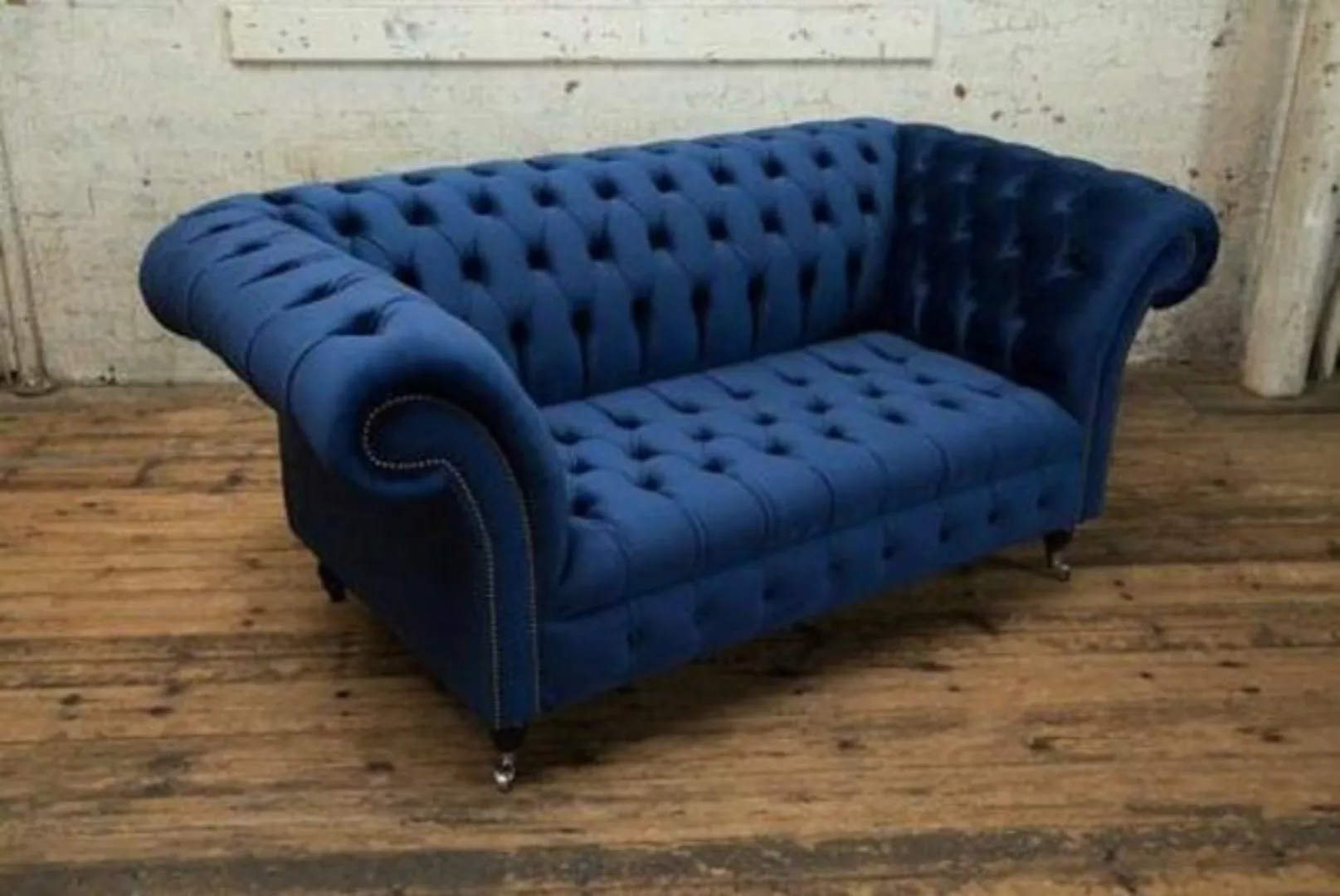 JVmoebel Sofa Chesterfield Big Textil Design Wohnzimmer Couch Sofa 2 Sitz günstig online kaufen