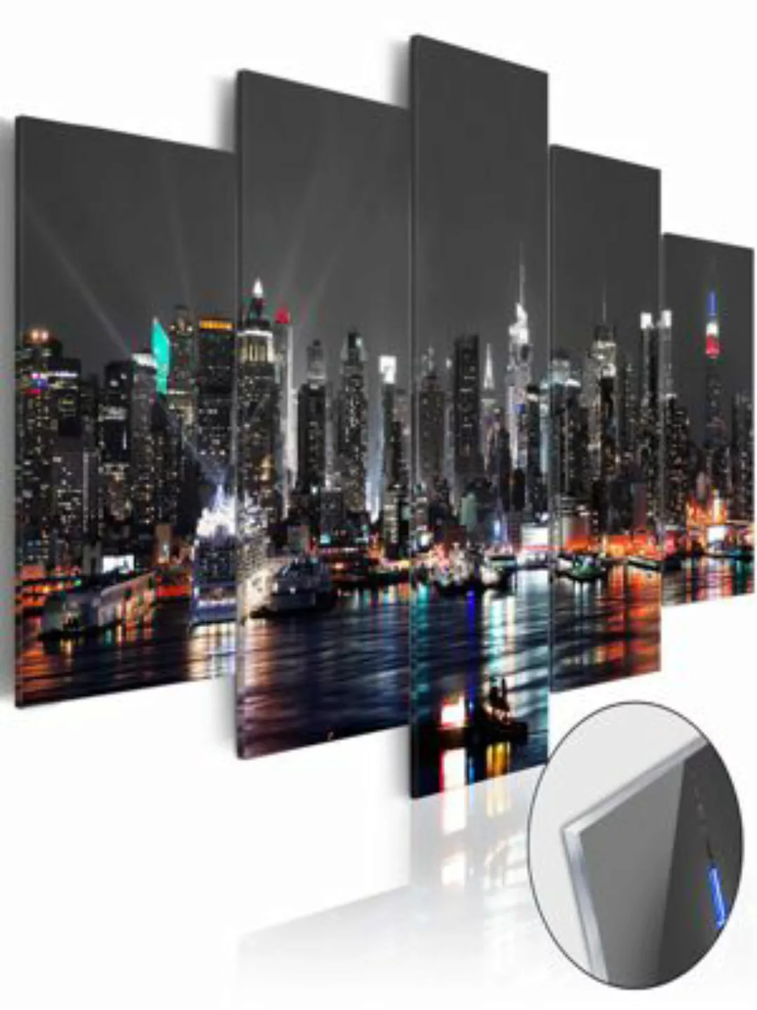 artgeist Acrylglasbild Grey Sky [Glass] grau Gr. 100 x 50 günstig online kaufen