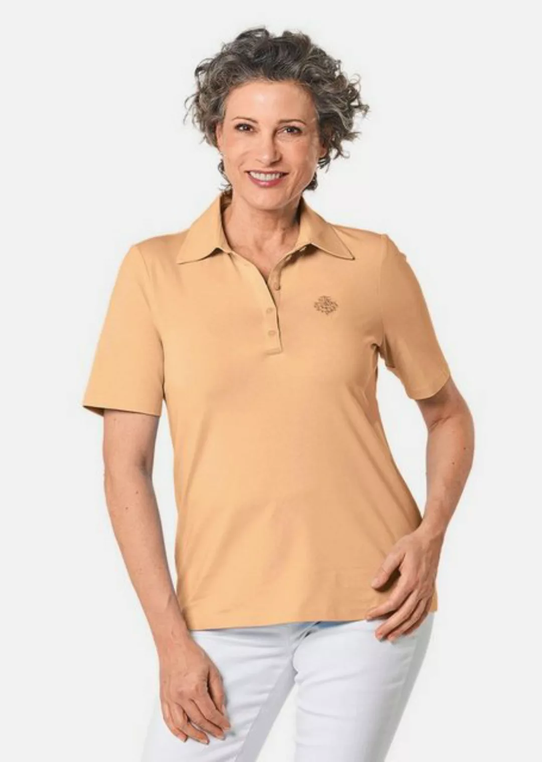 GOLDNER Poloshirt Kurzgröße: Stretchbequemes Poloshirt günstig online kaufen