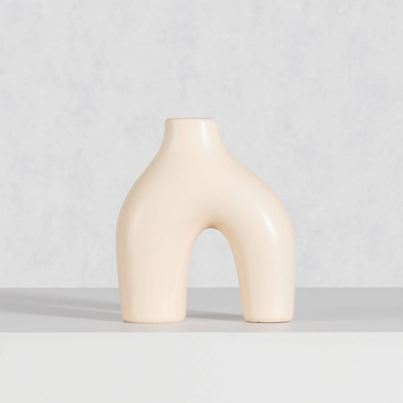 Vase Unico beige 18 cm, 15,5 x 6,5 x 18 cm günstig online kaufen