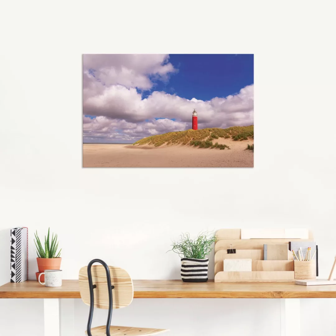 Artland Wandbild "Wolkenimpression am Leuchtturm", Küste, (1 St.) günstig online kaufen