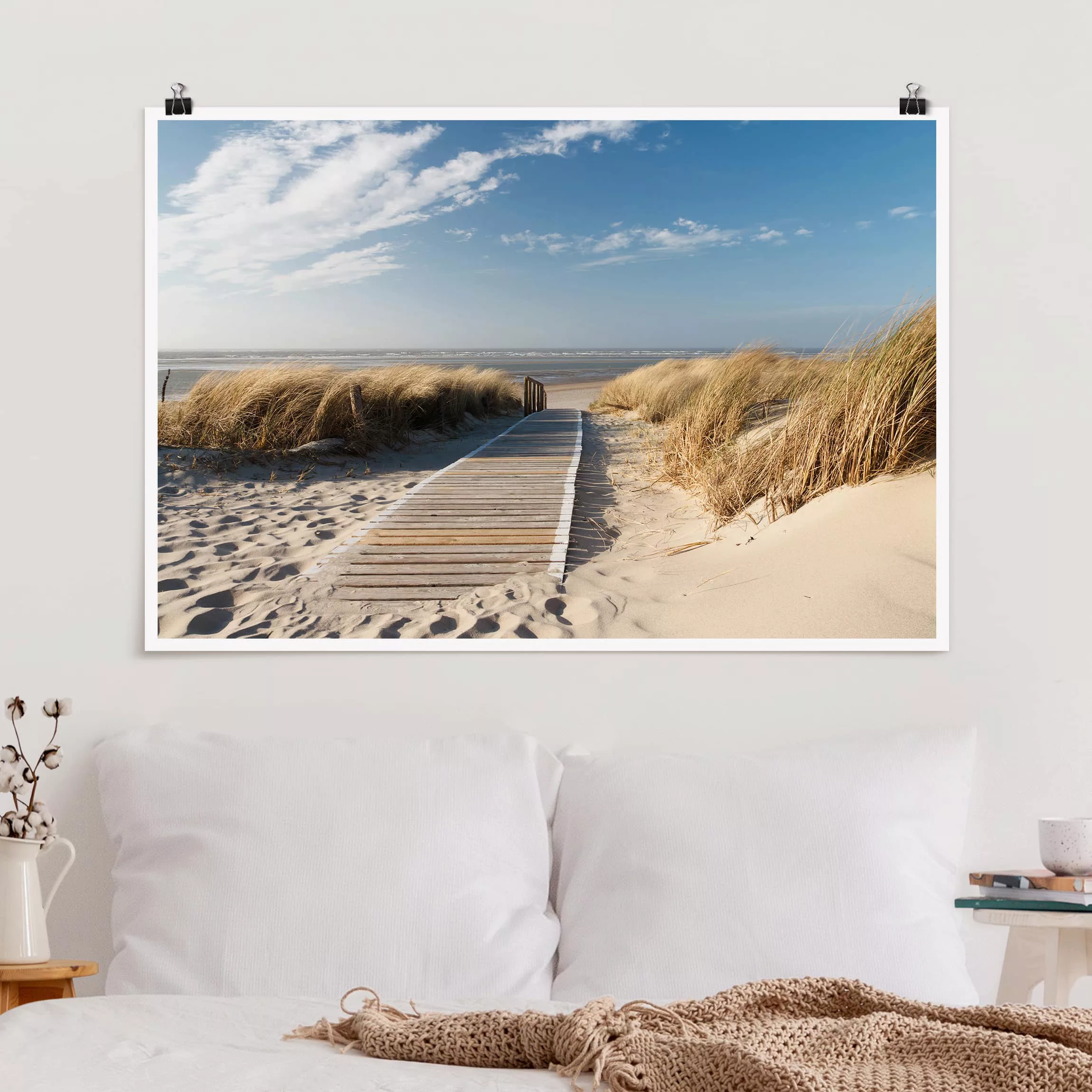 Poster Strand - Querformat Ostsee Strand günstig online kaufen