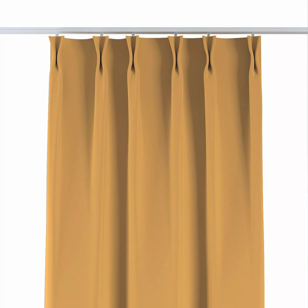 Vorhang mit flämischen 2-er Falten, honiggelb, Blackout 300 cm (269-52) günstig online kaufen