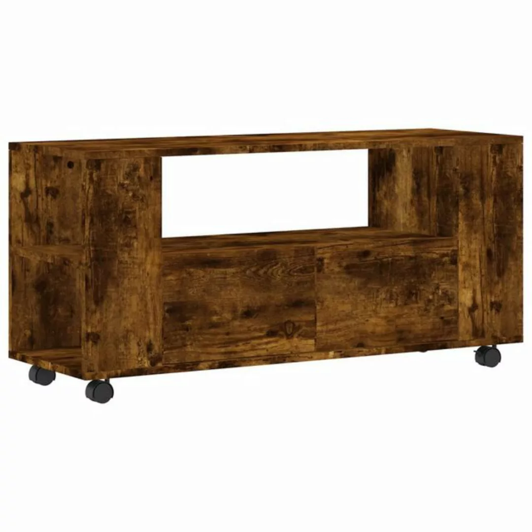 furnicato TV-Schrank Räuchereiche 102x34,5x43 cm Holzwerkstoff günstig online kaufen