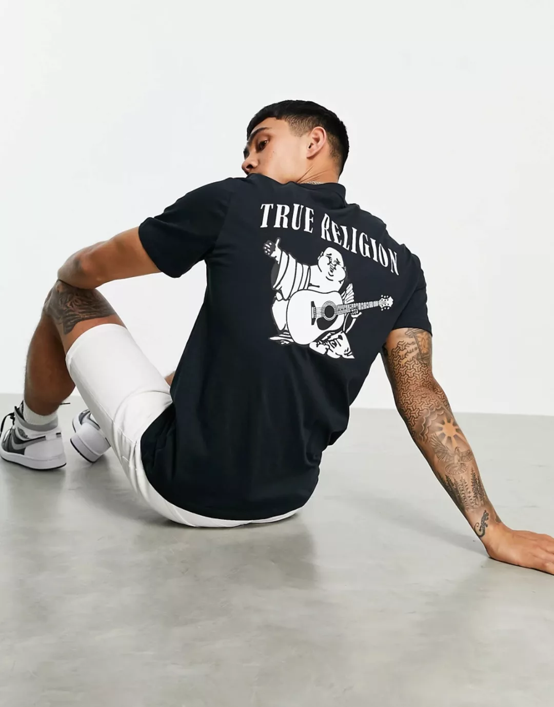 True Religion – Buddha – T-Shirt-Schwarz günstig online kaufen